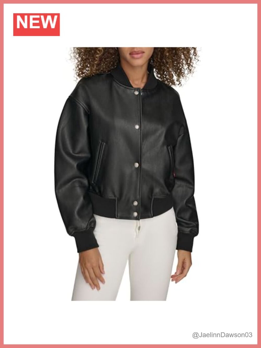 Cropped Varsity Bomber Jacket Snap Closure Rib Knit Trim Fitted